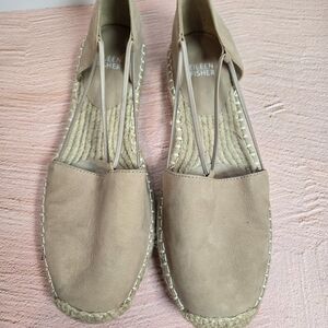 Eileen Fisher Beige Espadrille Flats Size 9